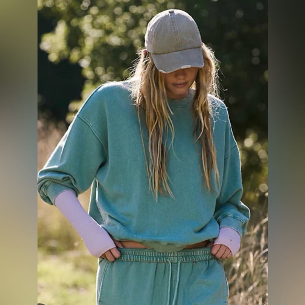 Free People Allstar Pullover Emerald